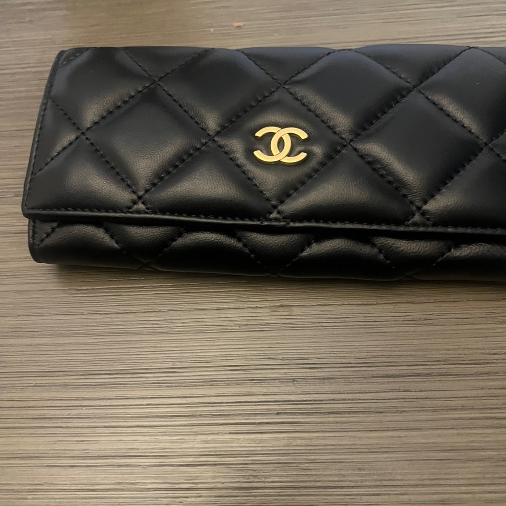 Black Quilted Leather Wallet